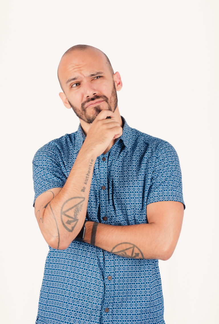 Therapeutic Plasma Exchange 3 Man with hand on chin, thinking